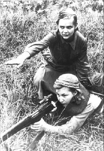 创造狙击神话的苏联女英雄 曾击毙309名侵略者
